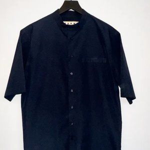 Marni short sleeve shirt with mandarin collar